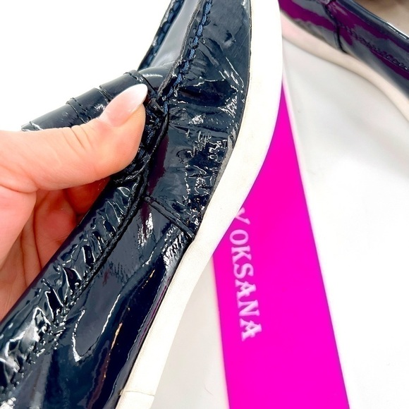 Cole Haan Grand.OS Navy Patent Leather Pinch Marine Classic Slip On Loafer 5.5 - Picture 10 of 10